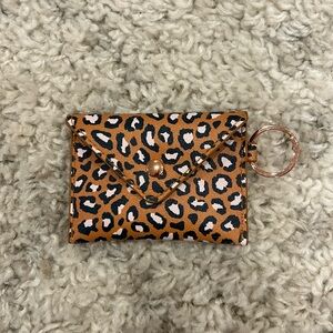 CHEETAH PRINT COIN WALLET